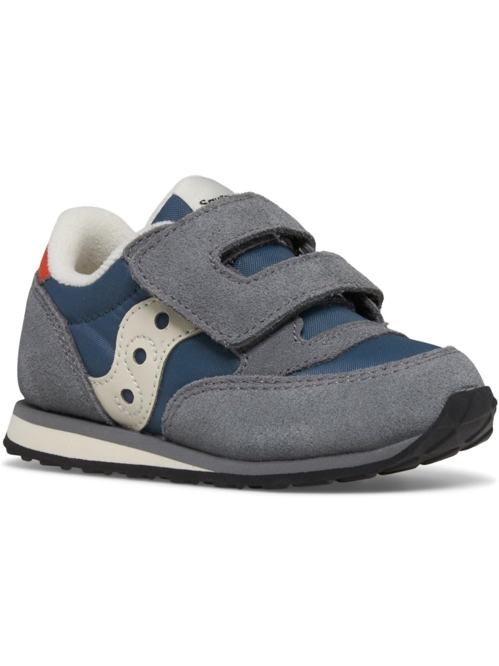 Saucony Kids Navy, Gray & Cream Velcro Athletic Sneaker